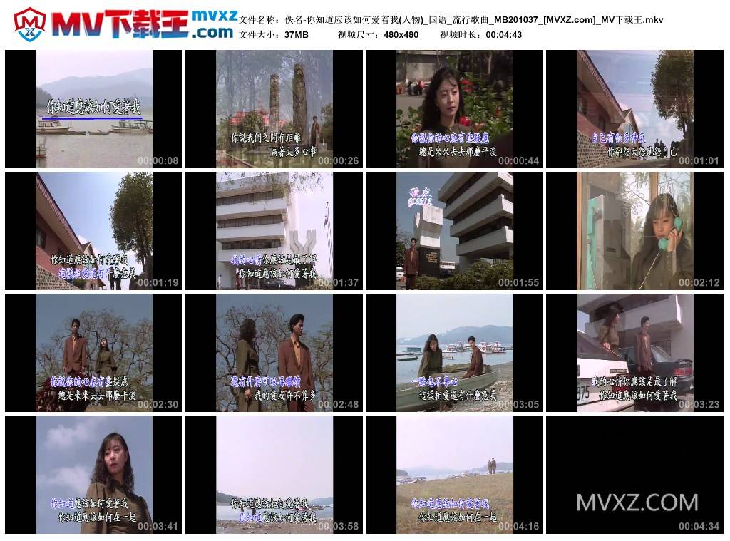 佚名-你知道应该如何爱着我(人物)_国语_流行歌曲_MB201037